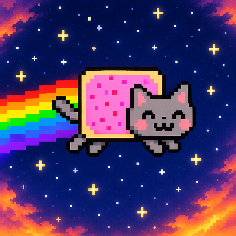 Face of the Nyan Cat meme